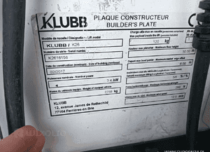 Podnośnik koszowy zwyżka klubb K26 2017R 8
