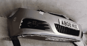 Zderzak przód przedni opel vectra c lift fl halogeny Z157 srebrny 4