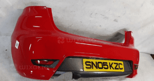 Zderzak TYŁ TYLNY Ibiza Cupra Sport Kompletny czerwony LS3H 4