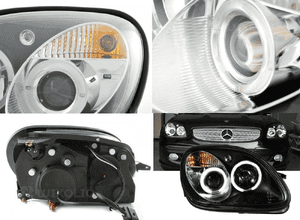 Lampy Reflektory MERCEDES SLK R170 96-04 SOCZEWKI 2