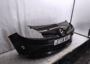 Zderzak przód przedni do renault clio iii 3 NV676 czarny halogeny 3