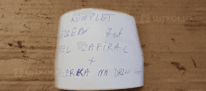 Fotele komplet kanapa pół skóra fotele boczki Opel Zafira C 19