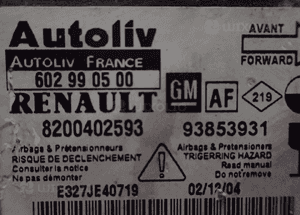 OPEL VIVARO 1.9 DCI AIRBAG STEROWNIK 8200402593 RADOM 3