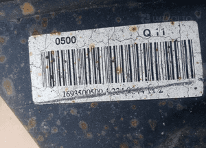Wózek sanki belka zawieszenia tył Mercedes A169 1693500500 9