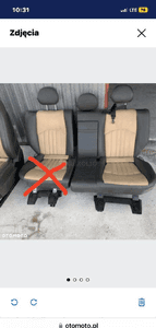 MERCEDES E 211 fotel kanapa skórzana s211  designo kombi oparcie  siedzisko lewe 5