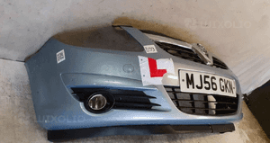 Zderzak przód przedni opel corsa d Z21C błękitny halogeny 5
