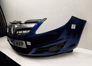 Zderzak przód przedni opel corsa d Z21B granat granatowy 3