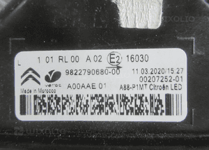 Światło jazdy dziennej drl led citroen C3 aircross lift 9822790680-00 2021 18