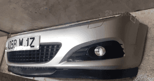 Zderzak przód przedni do opel astra h 3 iii gtc Z157 srebrny halogeny 3