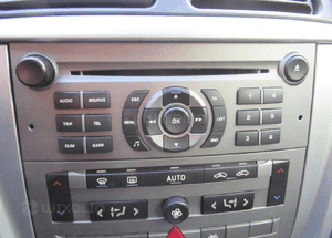 Radio panel nawiewu ramka citroen C5 i 2001-2008 7