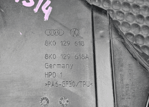 Przewód Dolot 8K0129618 A Pas Przedni Wlot Kanał Filtra Kierownica Powietrza AUDI A4 B8 A5 14