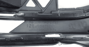 Kratka środkowa zderzaka volkswagen e-up lift 19- 12E853677C 11