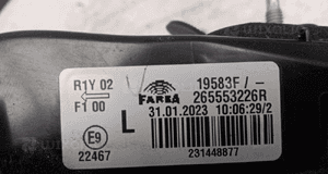 RENAULT CLIO V H/B lampa klapy bagażnika lewa tylna lewy tył 265553226R 4