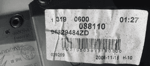 Tapicerka boczek prawy przód przednia prawa Citroen C5 III 96829484ZD 6