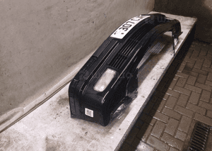 Zderzak przód przedni bmw E36 seria 3 lift fl czarny schwarz 2 halogeny 5