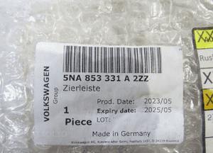 Listwa chrom drzwi lewy przód tiguan ii 5NA853331A 8