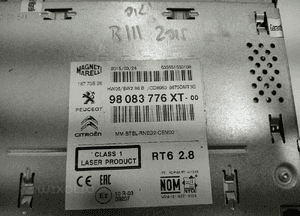 Fabryczne radio cd nawigacja partner berlingo iii 98083776XT RT6 2012-2018 5