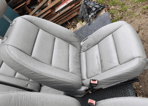 Fotele Kanapa Jasna Skora Platin Hell Grzane Elektryka Audi A4 B6 B7 12