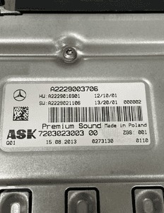 Wzmacniacz ask mercedes W222 A2229003706 org fv 2