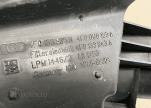 A6 C6 2.0 tfsi obudowa filtra powietrza 4F0133835N przepływomierz 06D906461 6