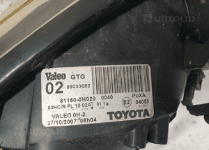 Przod przednia lampa lewa toyota aygo i 4
