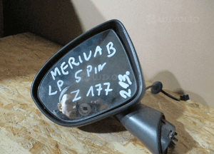 Lusterko lewe przód przednie opel meriva b 5 pin 4