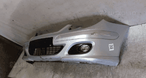Zderzak przód przedni mercedes W203 sport coupe halogeny  744 srebrny 3