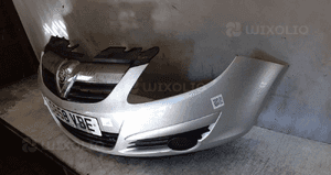 * ZDERZAK PRZÓD PRZEDNI OPEL CORSA D Z157 SREBRNY 4