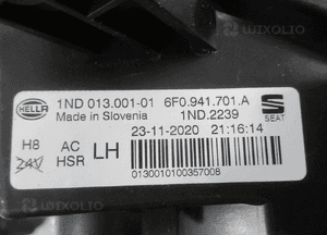 Halogen przeciwmgielny lewy seat ibiza v 5 6F0 2017-2021 11
