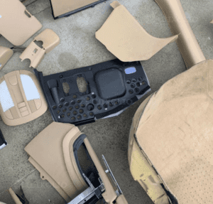 mercedes ml gl 164 uszczelki plastiki beżowe beż osłona słupek 14