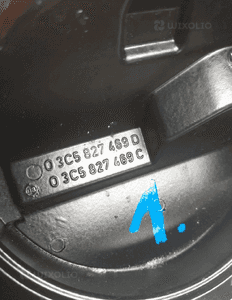 Vw znaczek klamka klapy bagażnika 3C5827469E 5