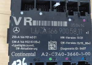 MERCEDES C 204  E 207 E 212 ML GL 164 moduł moduły drzwi zamka RÓŻNE NUMERY 12