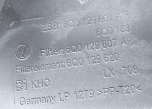 OBUDOWA FILTRA POWIETRZA VW POLO 6R SEAT IBIZA 4 IV 6Q0129601AR RADOM 3