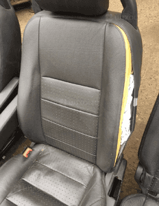 Siedzenia skórzane czarne komplet 7-osobowy LAND ROVER DISCOVERY 3 III 3