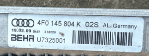 Audi A6 C6  3.0 V6 TFSI chłodnica powietrza kompresora intercooler wodny 4F0805594G 2