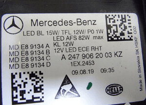 Lampa prawa przód mercedes b-klasa A247 full led 7
