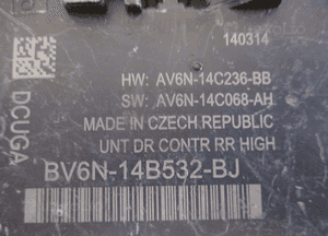 Moduł drzwi prawy tył c-max MK2 S60 2 AV6N14C236BB 2