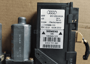 Audi A4 B6 B7 modul silniczek sterowania szyby tyl tylny prawy lewy 8E0959801A 8E0959802A 2