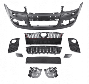 Zderzak przedni do vw golf 5 2003-2009 rok look gti + halogeny nowy 4