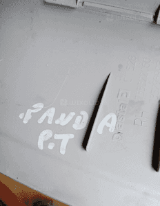 Osłona poszycie słupka prawy tył Fiat Panda II 735322060 735295993 4