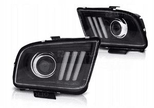 REFLEKTORY LAMPY DO FORD MUSTANG Od 2004 Do 2009 Roku LED HI/LOW 2