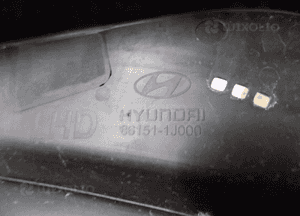 Hyundai I20 i 08-12 podszybie górne komplet europa 4