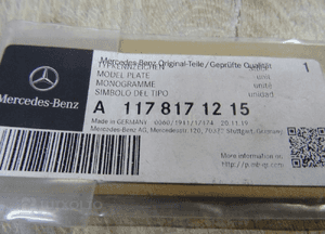 EMBLEMAT ZNACZEK NAPIS Mercedes CLA A1178171215 w117 4
