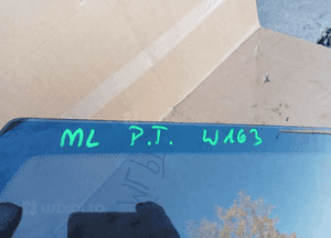 Szyba karoseryjna prawy tył tylna prawa Mercedes ML W163 A1639700450 6