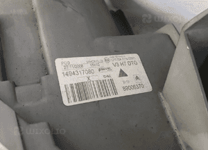 Lampa przednia prawa przód prawo citroen C8 6