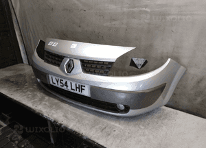 Zderzak przód przedni renault scenic 2 ii TED69 srebrny halogeny 3