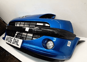Zderzak przód przedni peugeot 1007 kmf niebieski halogeny 3