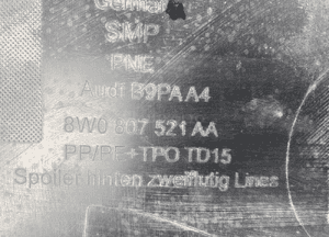 Audi A4 B9 lift s-line S4 8W0 spojler dyfuzor 19- 6