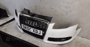 Zderzak przód przedni do audi A4 B7 s-line halogeny biały LY9C 3