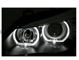 Reflektory Lampy BMW E60 E61 04-07 BIAŁE RINGI LED 4